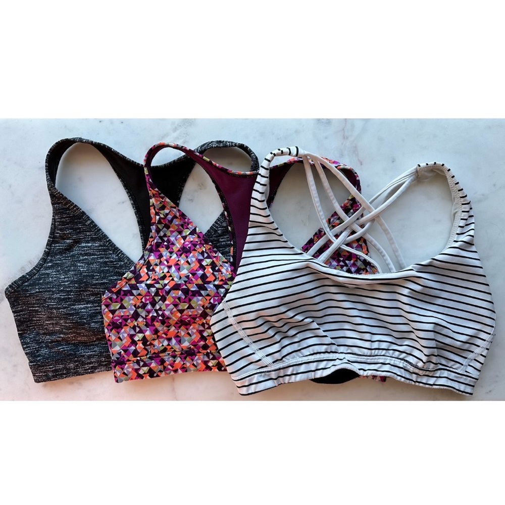 Lot of Victoria’s Secret The Player Plunge Sports Bras sz Medium